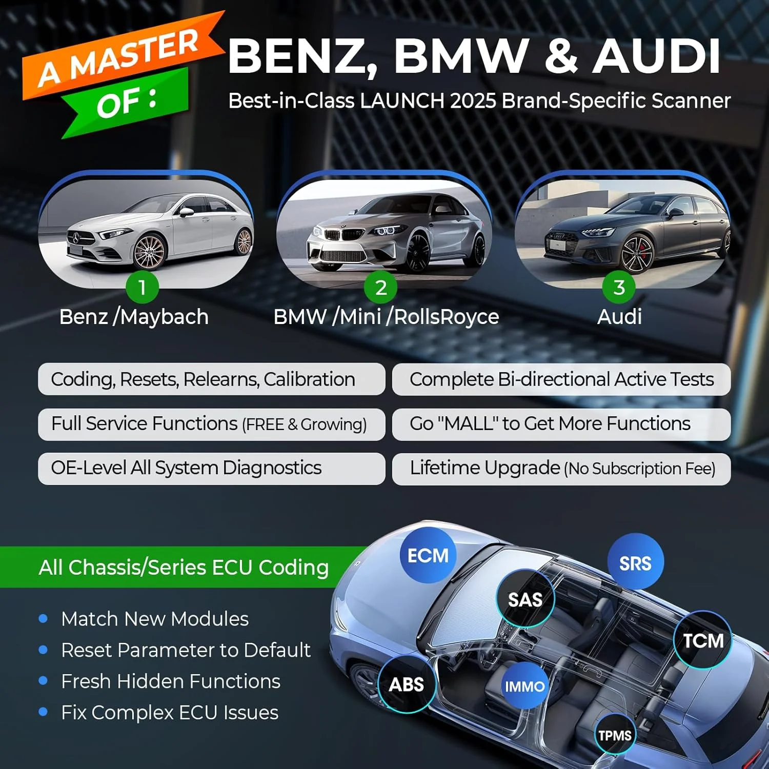 Launch X431 Creader Elite 2.0 BBA OBD2 Car Scanner - Image 2