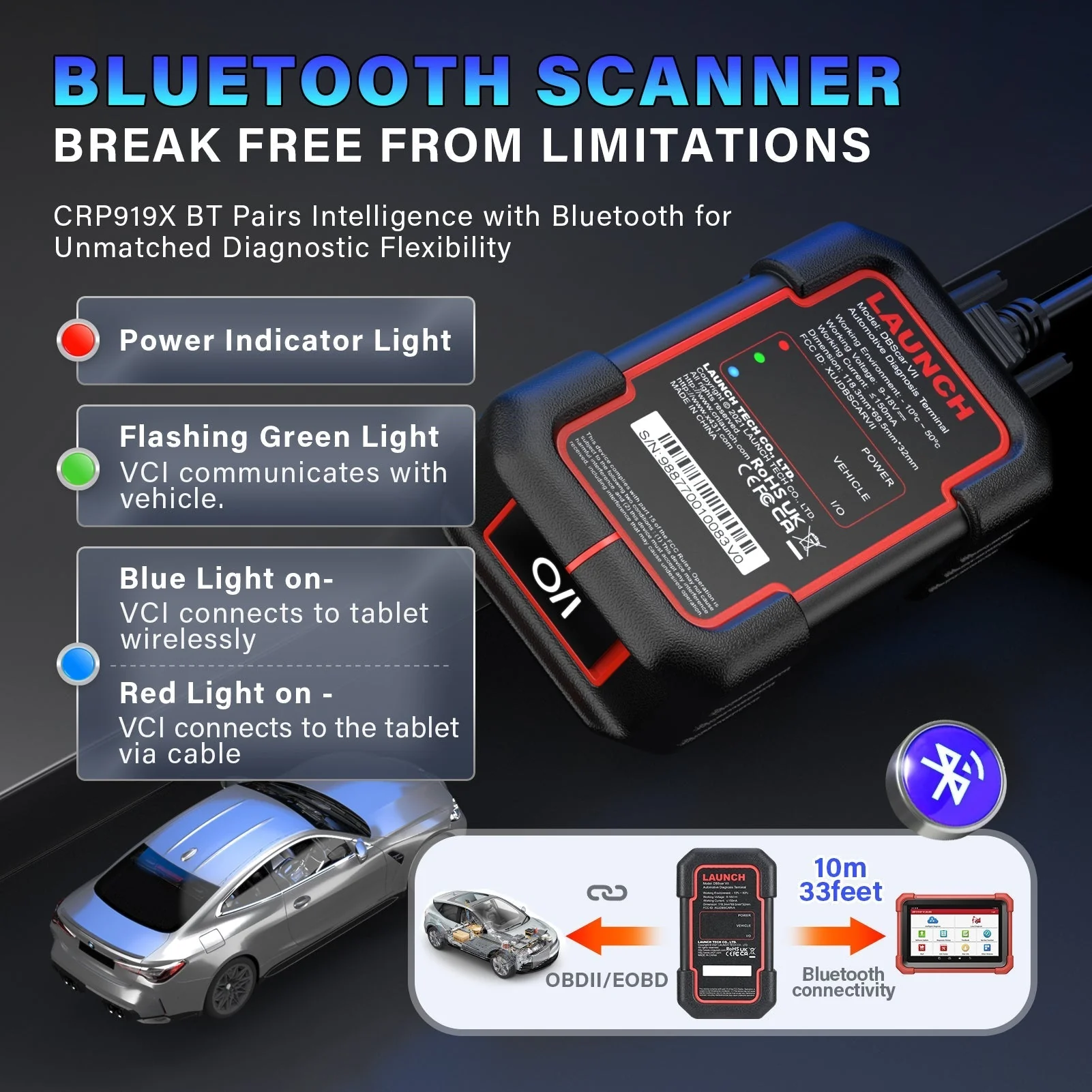 Launch X431 CRP919X BT Bidirectional Car Diagnosis Tool - Image 3