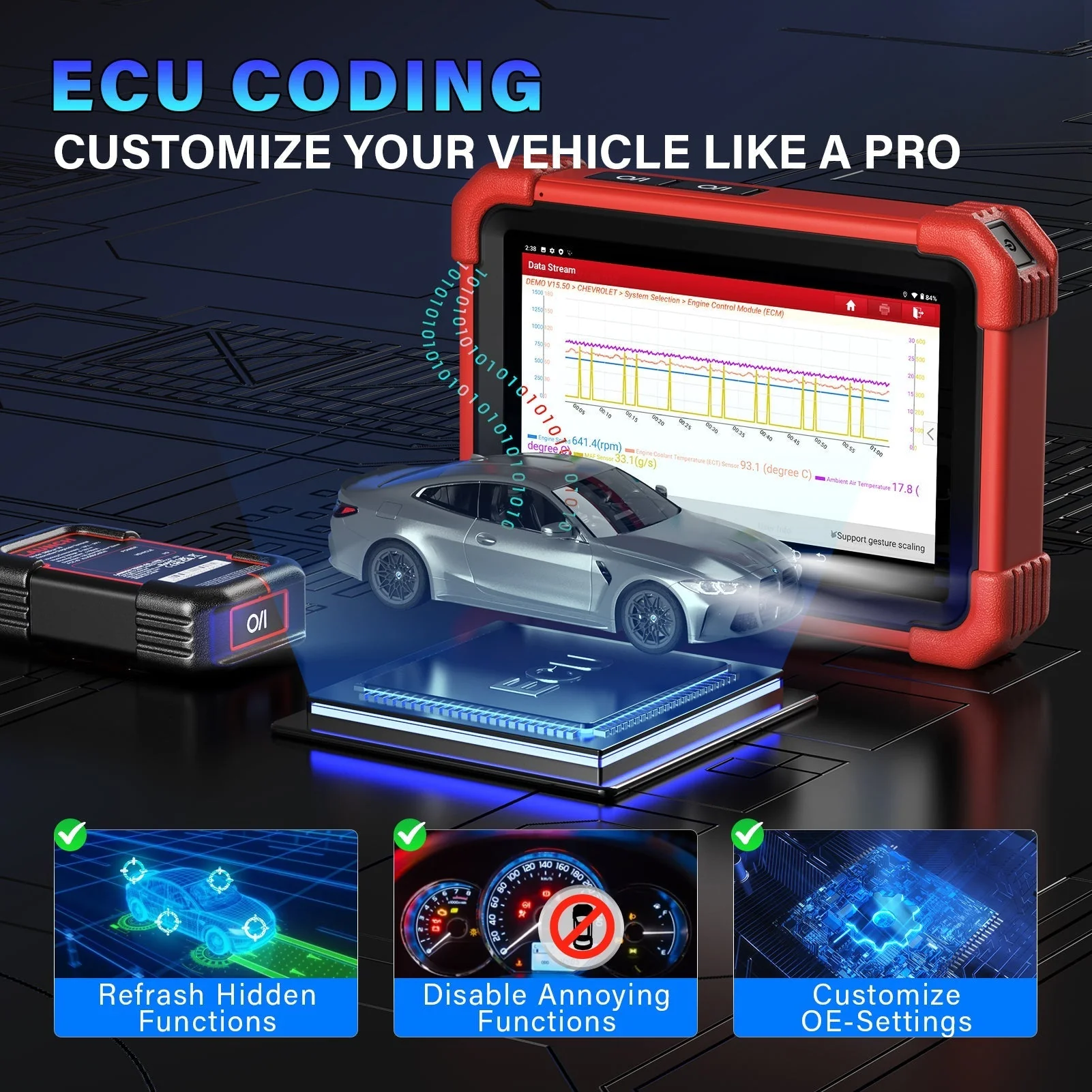 Launch X431 CRP919X BT Bidirectional Car Diagnosis Tool - Image 4