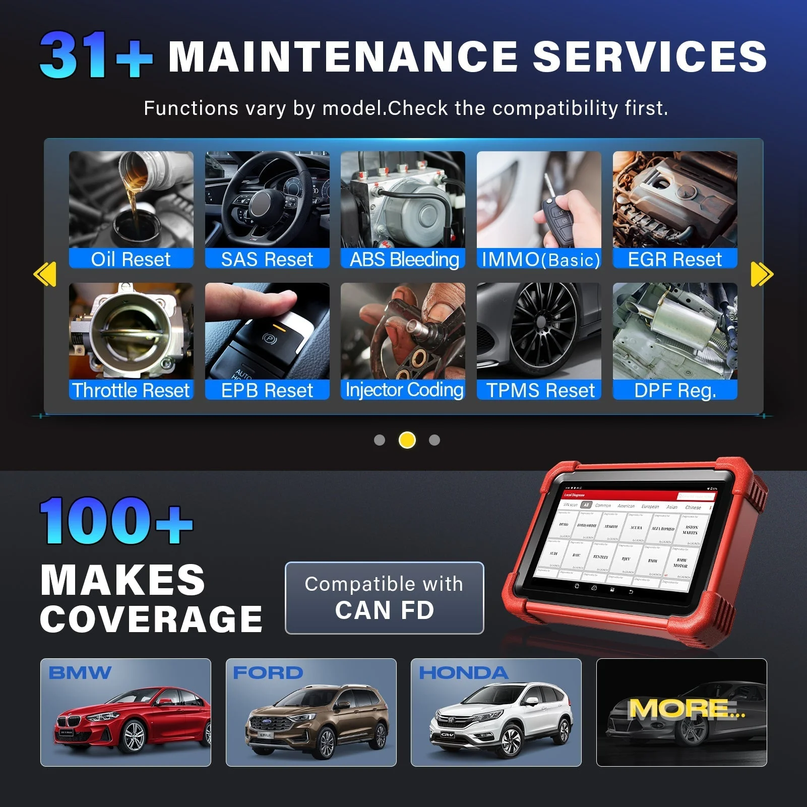 Launch X431 CRP919X BT Bidirectional Car Diagnosis Tool - Image 6