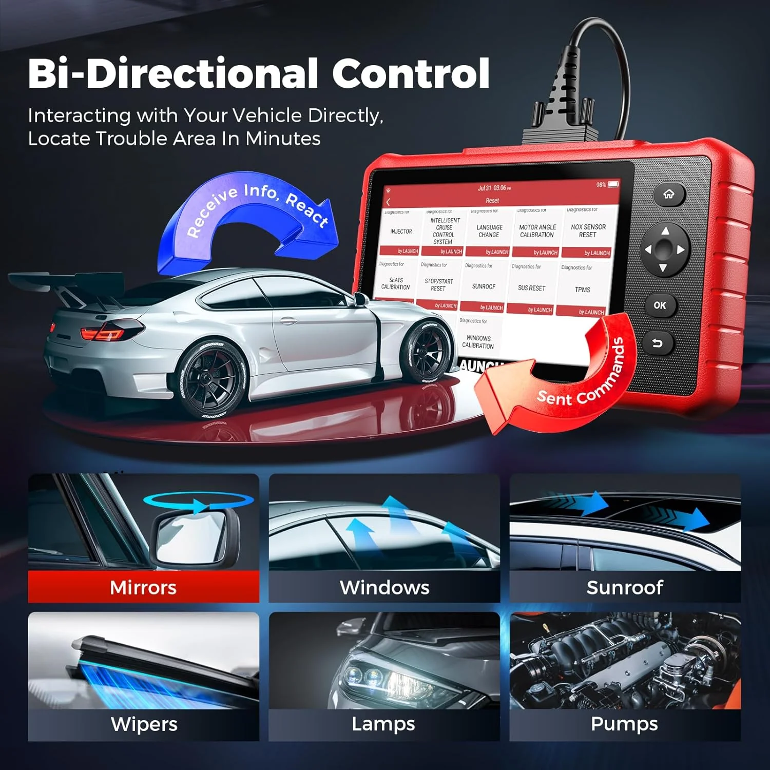 Launch X431 CRP919X Lite Bidirectional Scan Tool - Image 3