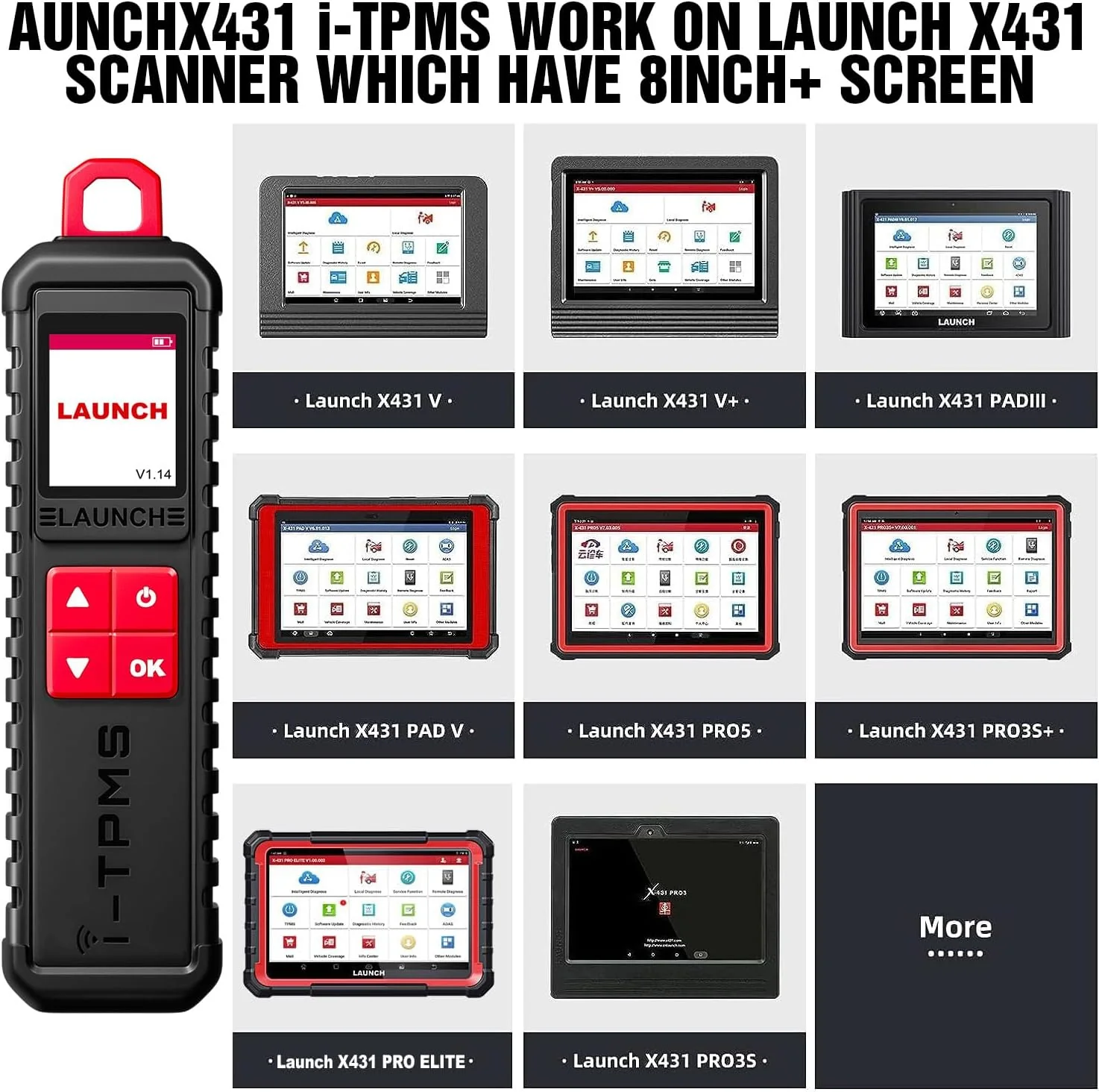 Launch X431 i-TPMS TPMS Tire Pressure Detector - Image 7