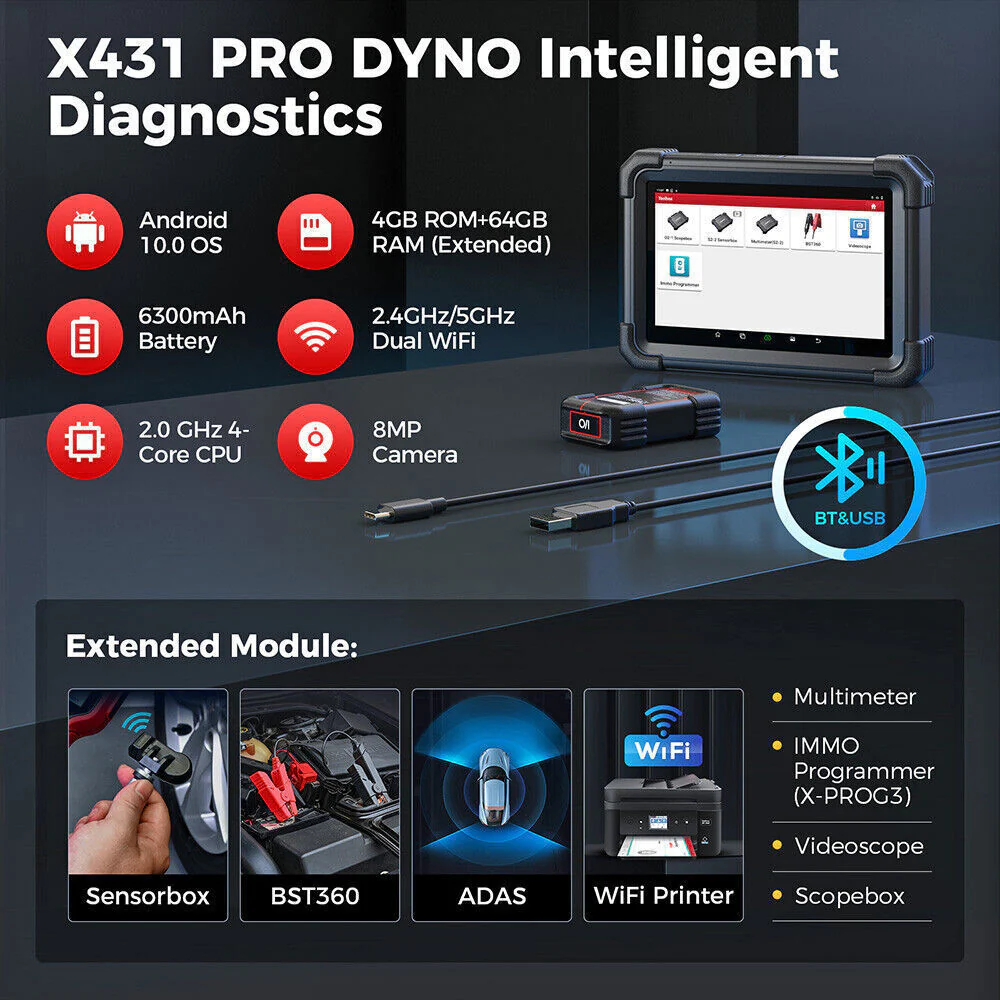 Launch X431 PRO DYNO Bidirectional Diagnostic Scanner - Image 6