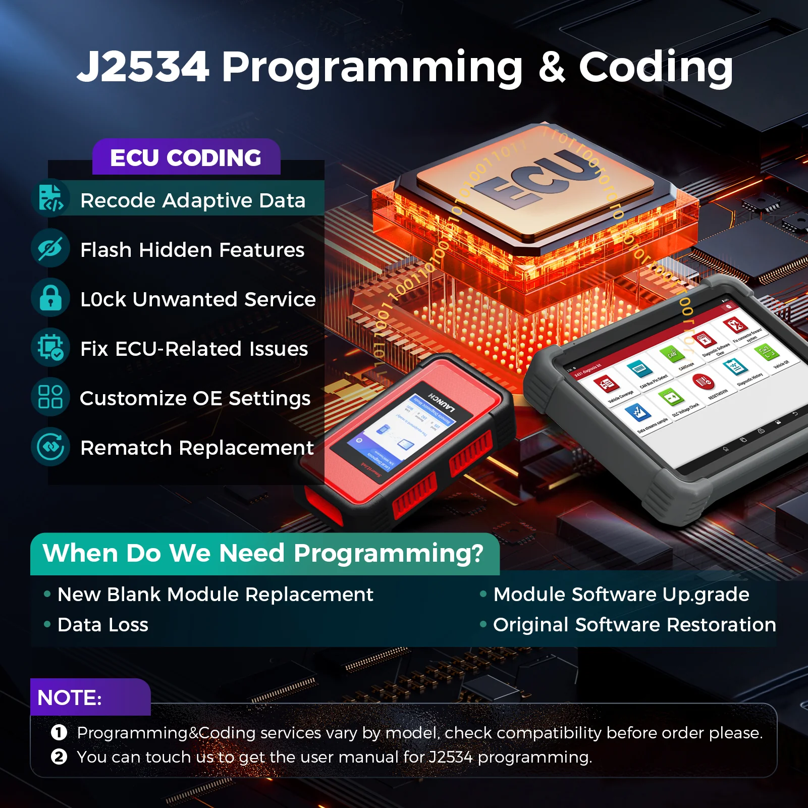 Launch X431 PRO3 V+ Elite Diagnostic Scanner J2534 Programming - Image 4