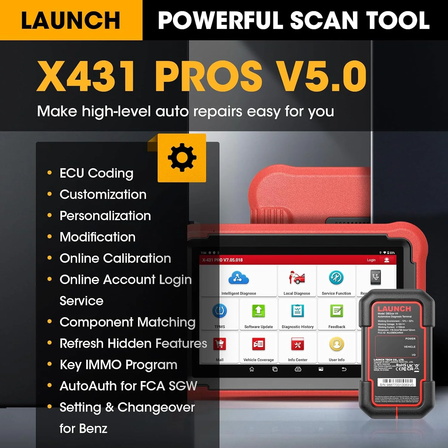 LAUNCH X431 PROS V5.0 Diagnostic Tool - Image 2