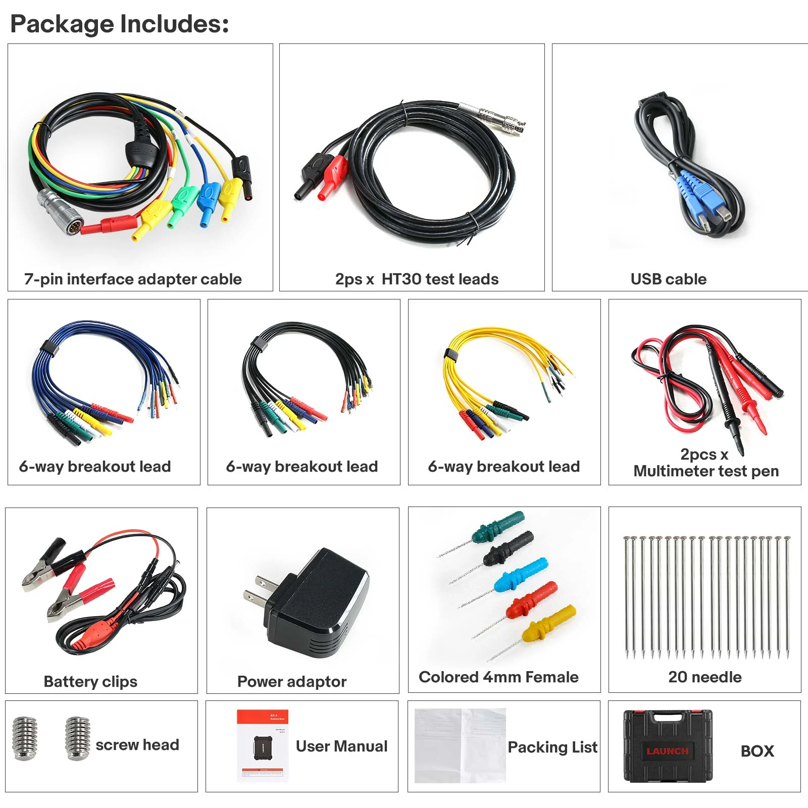 Launch X431 Sensorbox S2-2 DC USB Oscilloscope 2 Channel for X431 PAD V/PAD VII - Image 2
