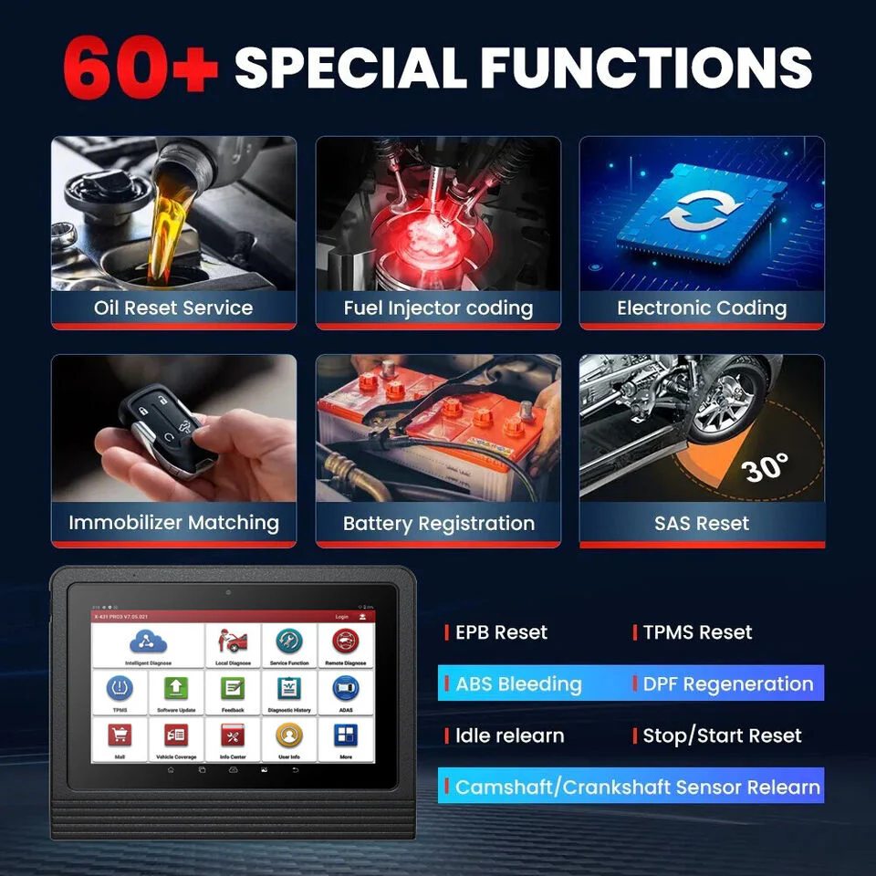 Launch X431 V+ 5.0 PRO3 Bidirectional OBD2 Diagnostic Scanner - Image 5